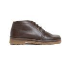 Unisex Grasshoppers, Leather Navada, Casual Brown Lace Up