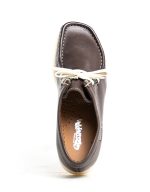Mens Grasshoppers, Leather Trent, Casual Choc Brown Moccasins - Image 3
