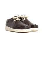 Mens Grasshoppers, Leather Trent, Casual Choc Brown Moccasins - Image 4