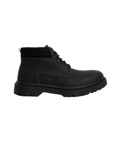 Mens Solemates By Bronx, Tundra, Casual Black Boot