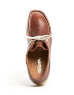 Mens Grasshoppers, Leather Trent, Casual Tan Moccasins - Image 3