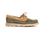 Mens Grasshoppers, Leather Vince, Casual Olive Moccasins