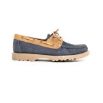 Mens Grasshoppers, Leather Vince, Casual Navy Moccasins