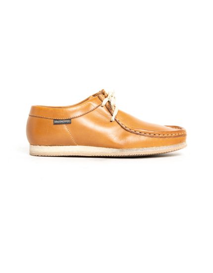 Mens Grasshoppers, Leather Buster, Casual Tan Moccasins