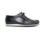 Mens Grasshoppers, Leather Buster, Casual Black Moccasins