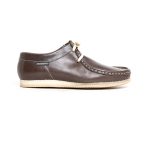 Mens Grasshoppers, Leather Buster, Casual Darkbrown Moccasins